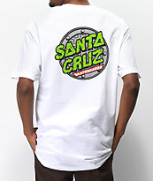 TMNT x Santa Cruz Sewer Dot camiseta blanca