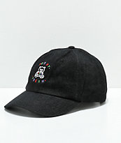Teddy Fresh Embroidered Black Denim Strapback Hat