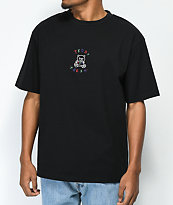 Teddy Fresh Embroidery Black T-Shirt