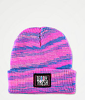 Teddy Fresh Spacedye Pink & Blue Beanie