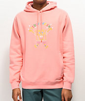 Teddy Fresh x SpongeBob SquarePants Embroidered Coral Hoodie