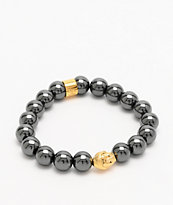 The Gold Gods Buddha Beaded Hematite Bracelet