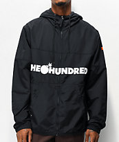 The Hundreds Port Black Windbreaker Jacket