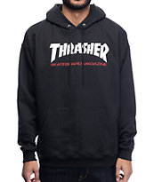 Thrasher Two Tone sudadera negra con capucha
