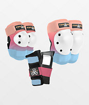 Triple Eight Sunset Pink & Blue 3-Pack Pad Set