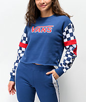 Vans BMX sudadera con cuello redondo en rojo, blanco y azul