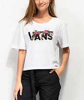 Vans Botanic White Crop T-Shirt