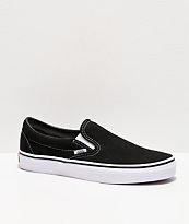 Vans Classic zapatos sin cordones blanco y negro