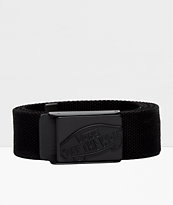 Vans Conductor cinturón negro tejido