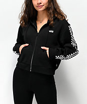 Vans Funnier Times Black Crop Hoodie