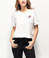 Vans Leila camiseta blanca de cuadros