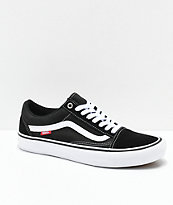 Vans Old Skool Pro Black & White Skate Shoes