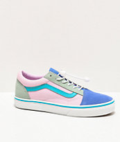Vans Old Skool Ultramarine & Pink Colorblock Skate Shoes