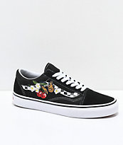 Vans Old Skool zapatos de skate de flores y cuadros