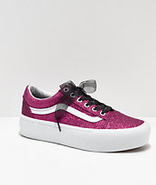 vans old skool plataforma rosa