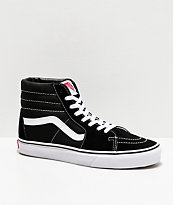 Vans SK8 Hi zapatos de skate en blanco y negro