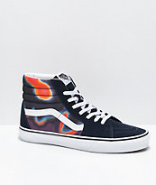 Vans Sk8-Hi Dark Aura Multi & White Skate Shoes