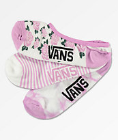 Vans Violet Cloudwash 3 Pack No Show Socks