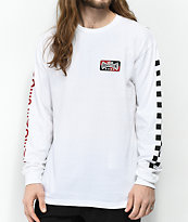 Vans x Independent Check White Long Sleeve T-Shirt