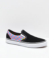 vans slip on rosas