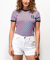 Vans x T & C camiseta rosa de cuadros