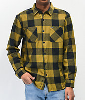 Volcom Shade Stone Green Plaid Flannel Shirt