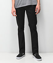 Volcom Vorta Black On Black Denim Jeans
