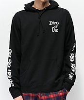 Zero x The Misfits Multi-Fiend Skull sudadera con capucha negra
