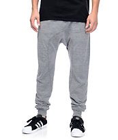 Zine Cover Grey Knit Jogger Pants