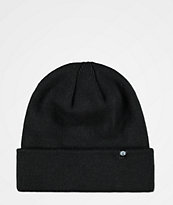 Zine Essential Black Fold Beanie