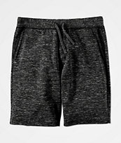 Zine Silas Space Dye Black Sweat Shorts
