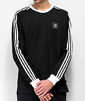 adidas Cali Blackbird Black & White Long Sleeve T-Shirt