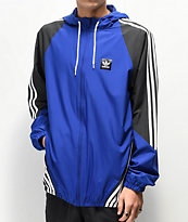 adidas Insley Blue, Black & White Windbreaker Jacket