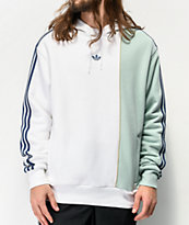 adidas Locker White & Mint Green Hoodie