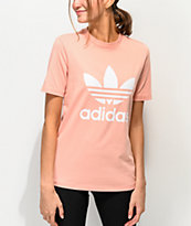 adidas Trefoil camiseta rosa claro