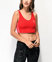 adidas Trefoil camiseta sin mangas corta escarlata