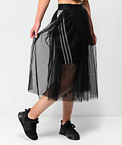adidas falda negra de tul de 3 rayas