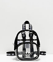 adidas mini mochila transparente y negra