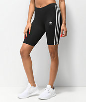 adidas shorts negros de ciclismo de 3 rayas