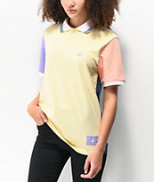 adidas x Nora Cream Colorblocked Polo Shirt