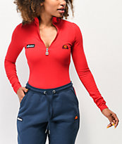 ellesse Giganto Red Long Sleeve Bodysuit