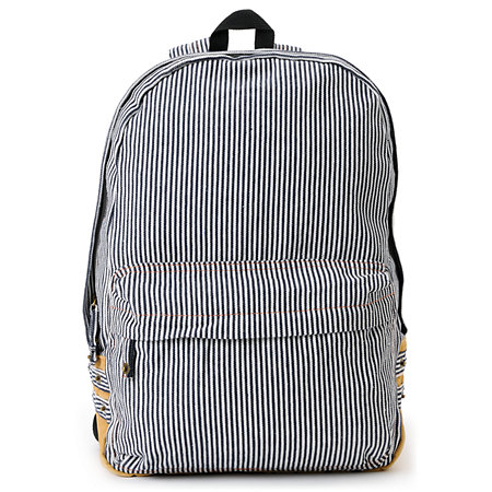 Carrot Company Denim White Stripe Backpack at Zumiez : PDP