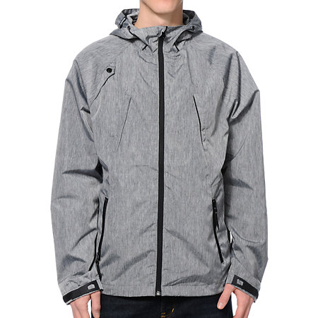 LRG Clean Money Charcoal Windbreaker Jacket at Zumiez : PDP