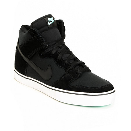 Nike 6.0 Dunk High LR Black & Tropical Twist Teal Skate Shoes at Zumiez ...