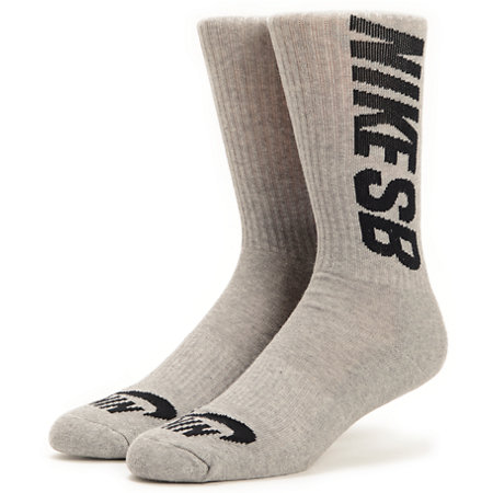 Nike SB 3 Pack Heather Grey Crew Socks at Zumiez : PDP