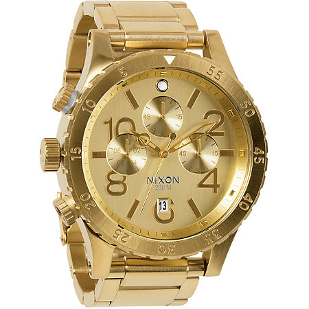 Nixon 48-20 All Gold Chronograph Watch at Zumiez : PDP