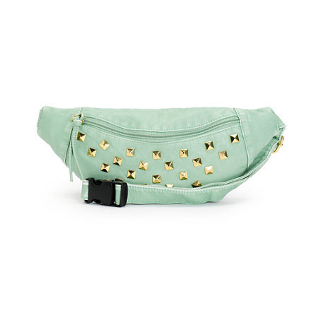 T-Shirt & Jeans Mint Studded Faux Leather Fanny Pack at Zumiez : PDP