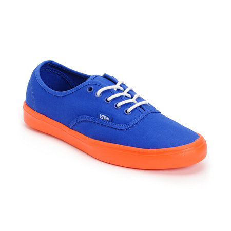 Vans Authentic Lite Blue & Orange Shoes at Zumiez : PDP