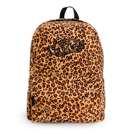 Vans Realm Mocha Brown Leopard Print Backpack at Zumiez : PDP