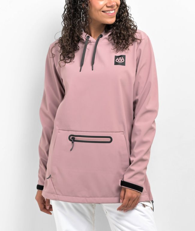 686 Tech Hoodie Mauve 10K Snowboard Jacket